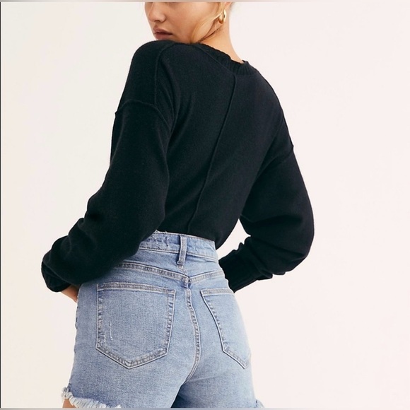 FREE PEOPLE x We The Free Crvy Vintage High Rise Shorts Size 33 - Picture 5 of 8